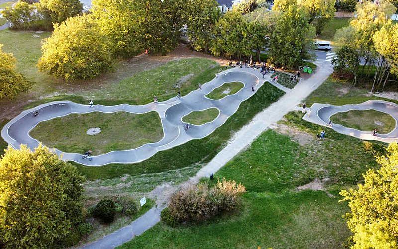 Création, installation Pumptrack en France 44 Montoir