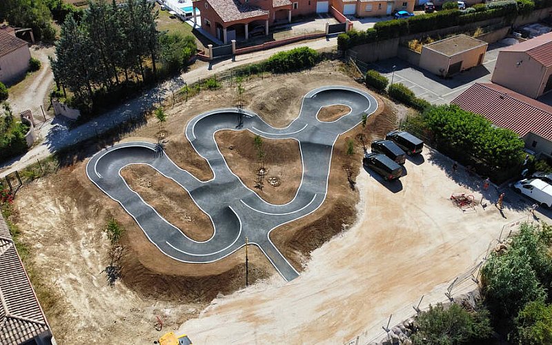 Création, installation de Pumptrack en France - Commune Sollies