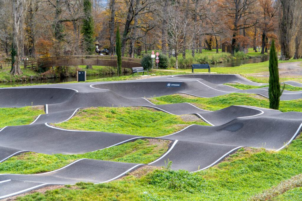 réalisation pumptrack langeac goudron