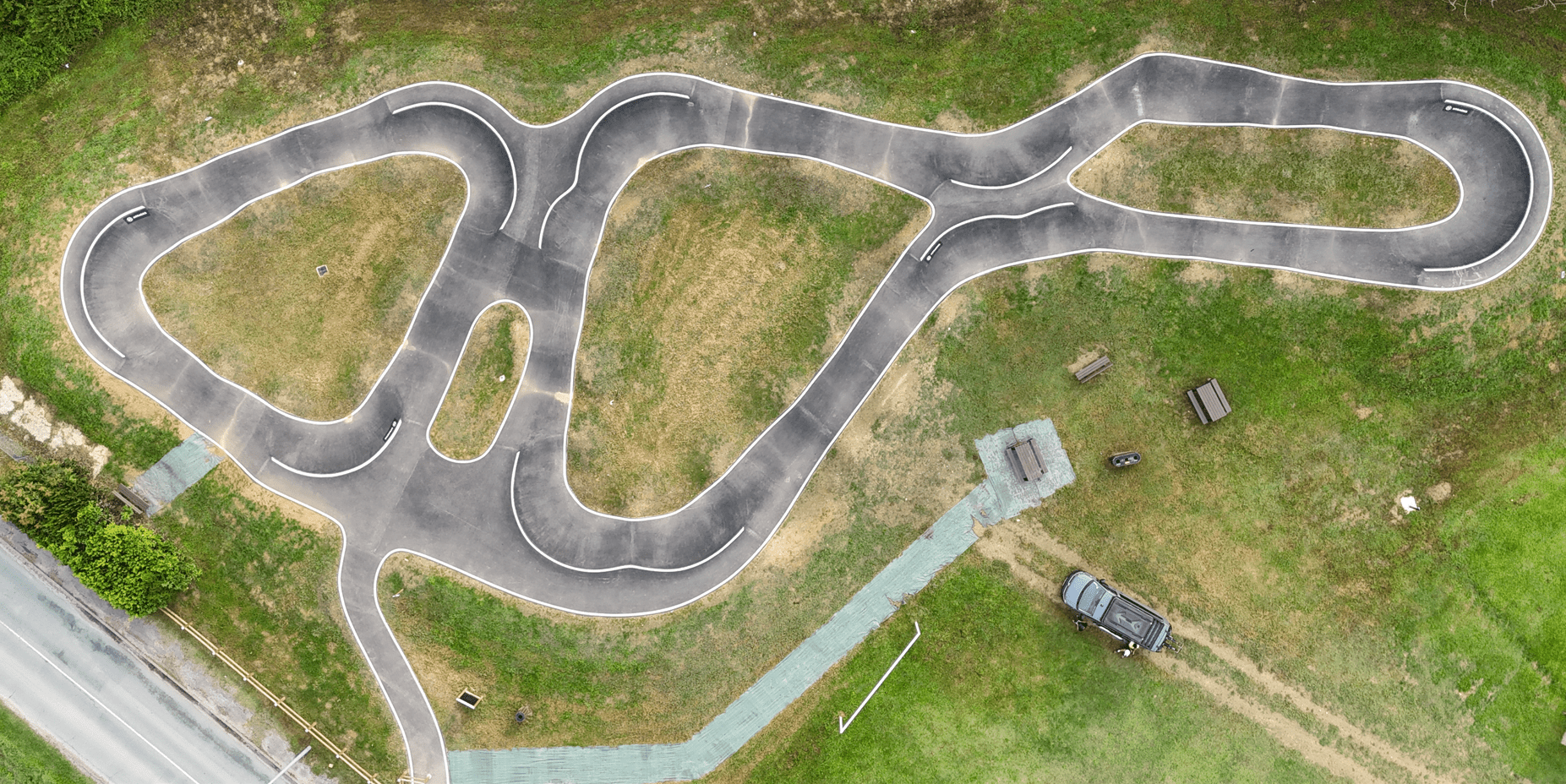 Réalisation d'un pumptrack à Penne d'Agenais